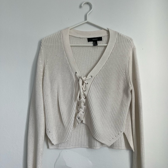 Forever 21 Laceup Sweaters Size Small - Picture 1 of 6